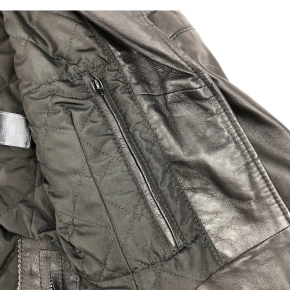 Boda Skins Kay Michaels 2.0 Quilted Detailed Leather Jacket SZ 2 - Picture 13 of 15